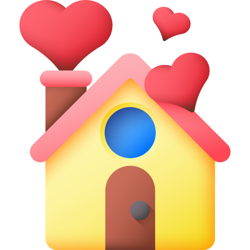 Rehome or Adopt a Small Dog in South Africa | Little Doggy Rescue 15 Icon of a house with a heart, symbolizing a safe and happy home-to-home transition.